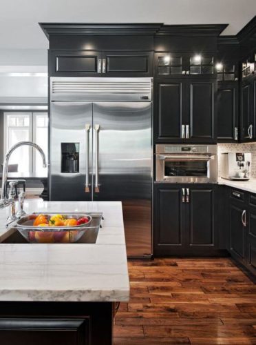 30 Trendy Dark Kitchen Cabinet Ideas, Black Stained Cabinets